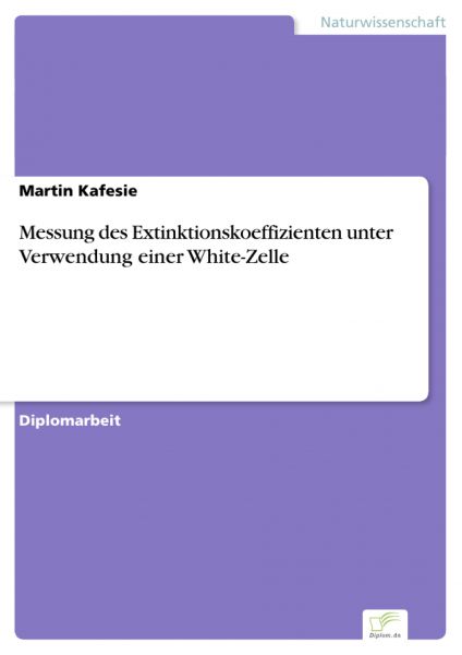 Messung des Extinktionskoeffizienten unter Verwendung einer White-Zelle