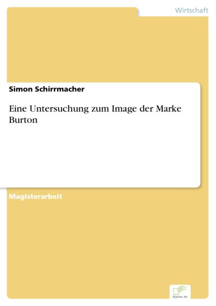 Eine Untersuchung zum Image der Marke Burton