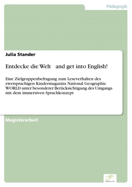 Entdecke die Welt and get into English!