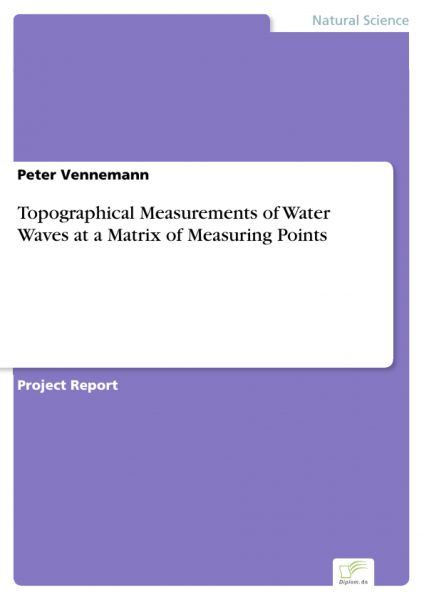 Topographical Measurements of Water Waves at a Matrix of Measuring Points