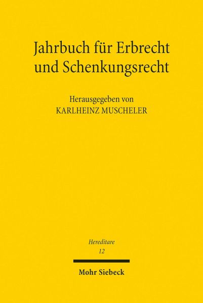 Jahrbuch für Erbrecht und Schenkungsrecht