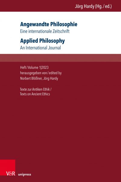 Angewandte Philosophie. Eine internationale Zeitschrift / Applied Philosophy. An International Journ