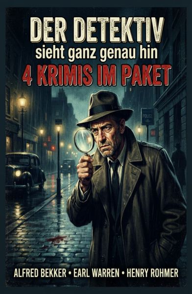 Der Detektiv sieht ganz genau hin: 4 Krimis im Paket