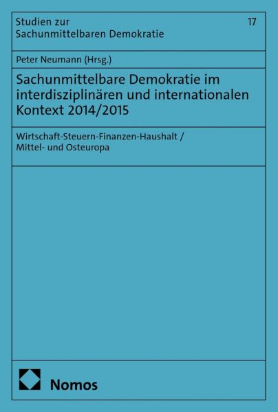 Sachunmittelbare Demokratie im interdisziplinären und internationalen Kontext 2014/2015