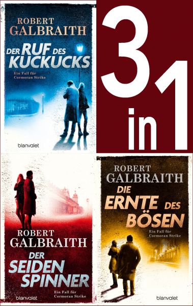 Die Cormoran-Strike-Reihe Band 1-3: - Der Ruf des Kuckucks / Der Seidenspinner / Die Ernte des Bösen