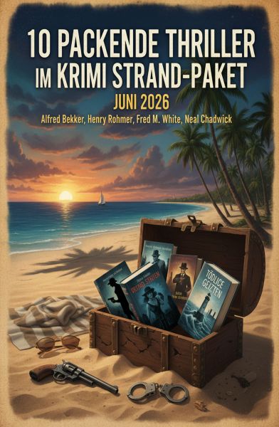 10 Packende Thriller im Krimi Strand-Paket Juni 2026