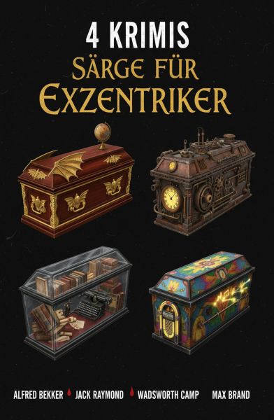 4 Krimis: Särge für Exzentriker