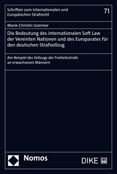 Die Bedeutung des internationalen Soft Law der Vereinten Nationen und des Europarates für den deutsc