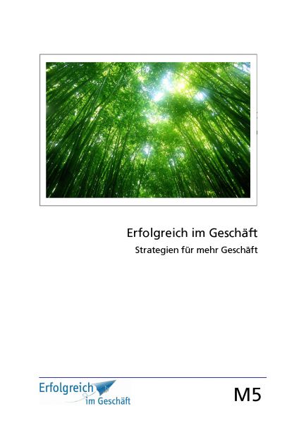 Modul 5: Strategien für mehr Geschäft