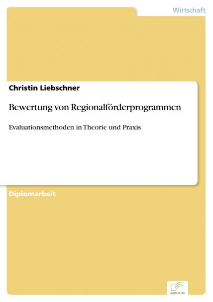 Bewertung von Regionalförderprogrammen