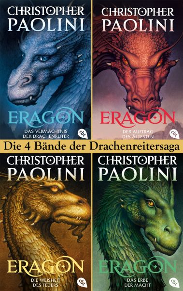 Eragon Band 1-4: Das Vermächtnis der Drachenreiter / Der Auftrag des Ältesten / Die Weisheit des Feu