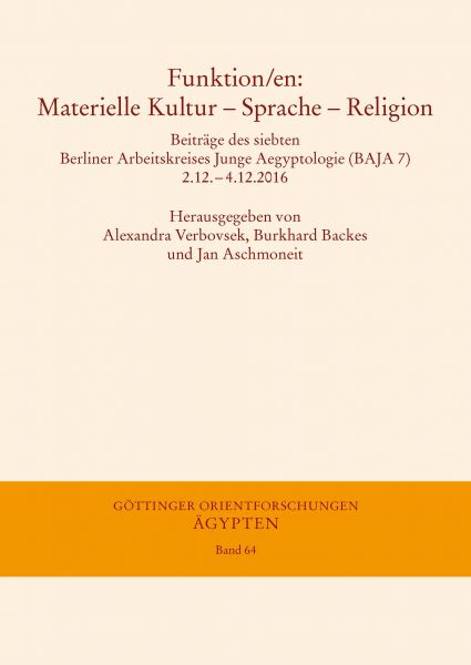 Funktion/en: Materielle Kultur - Sprache - Religion