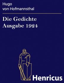 Die Gedichte Ausgabe 1924