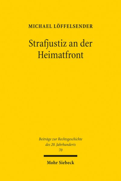 Strafjustiz an der Heimatfront