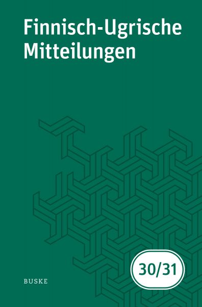 Finnisch-Ugrische Mitteilungen Band 30/31