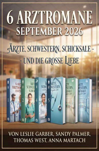 6 Arztromane September 2026: Ärzte, Schwestern, Schicksale - und die große Liebe