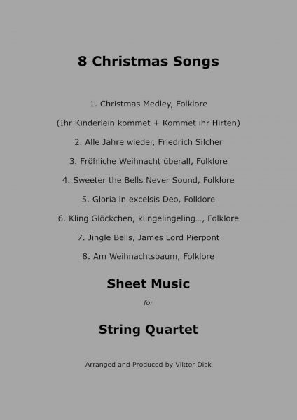 8 Christmas Songs (String Quartet)