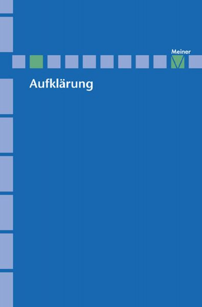 Aufklärung, Band 10/1: Die deutsche Aufklärung im Spiegel der neueren französischen Aufklärungsforsc