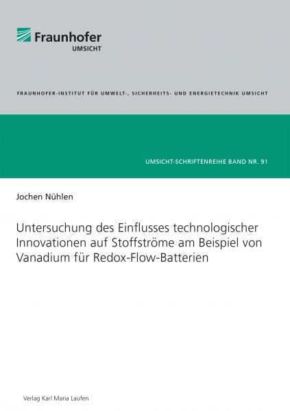 Untersuchung des Einflusses technologischer Innovationen auf Stoffströme am Beispiel von Vanadium fü