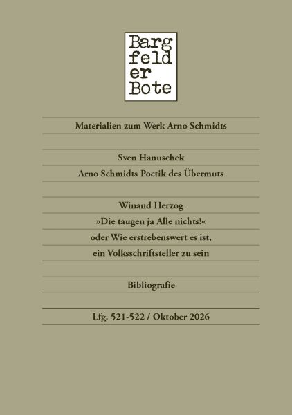 Bargfelder Bote 521-522. Lieferung