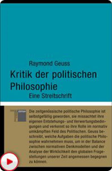 Kritik der politischen Philosophie