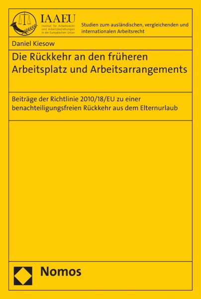 Die Rückkehr an den früheren Arbeitsplatz und Arbeitsarrangements
