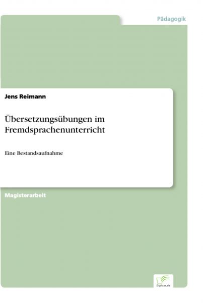 Übersetzungsübungen im Fremdsprachenunterricht