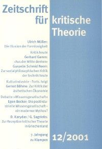 Zeitschrift für kritische Theorie / Zeitschrift für kritische Theorie, Heft 12