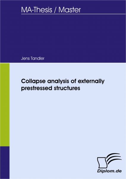 Collapse analysis of externally prestressed structures