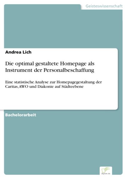 Die optimal gestaltete Homepage als Instrument der Personalbeschaffung