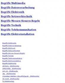 ebook deutsche Fachbegriffe / Bezeichnungen verstehen: Lexikon Fachwoerter fuer Multimediaelektronik