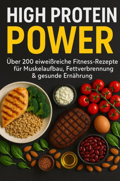 High Protein Power: Über 200 eiweißreiche Fitness-Rezepte für Muskelaufbau, Fettverbrennung & gesund