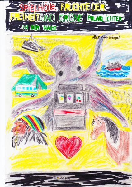 Spielhölle, Früchte der Freiheit und grüne Polarlichter in der Nacht