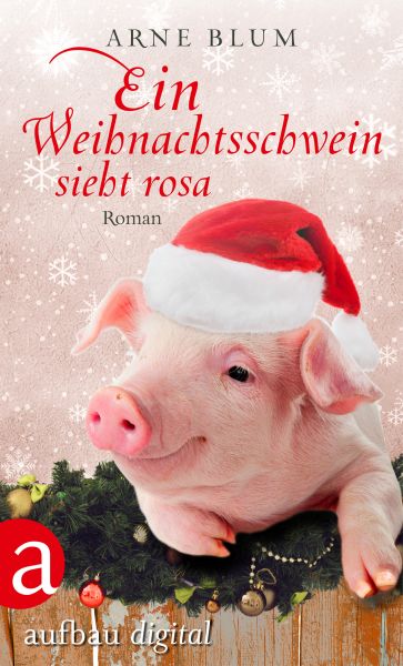 Ein Weihnachtsschwein sieht Rosa