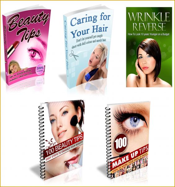 5 Ebooks zur Pflege ihrer Schönheit - Wellness und Beauty. Ebook in deutscher Sprache.