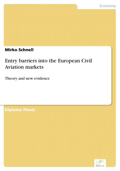Entry barriers into the European Civil Aviation markets