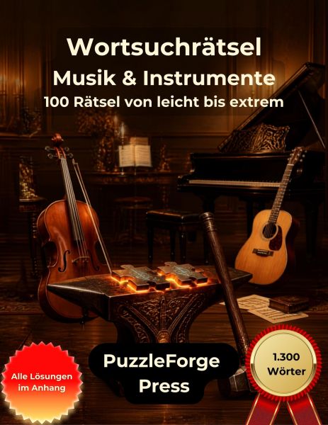 Wortsuchrätsel - Musik und Instrumente