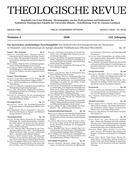Theologische Revue 2026/2