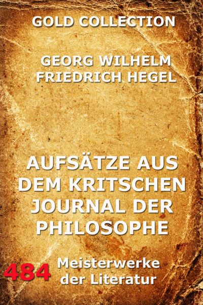 Aufsätze aus dem kritischen Journal der Philosophie