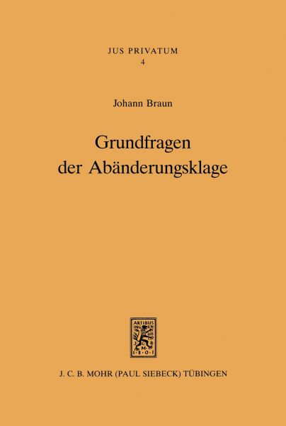 Grundfragen der Abänderungsklage
