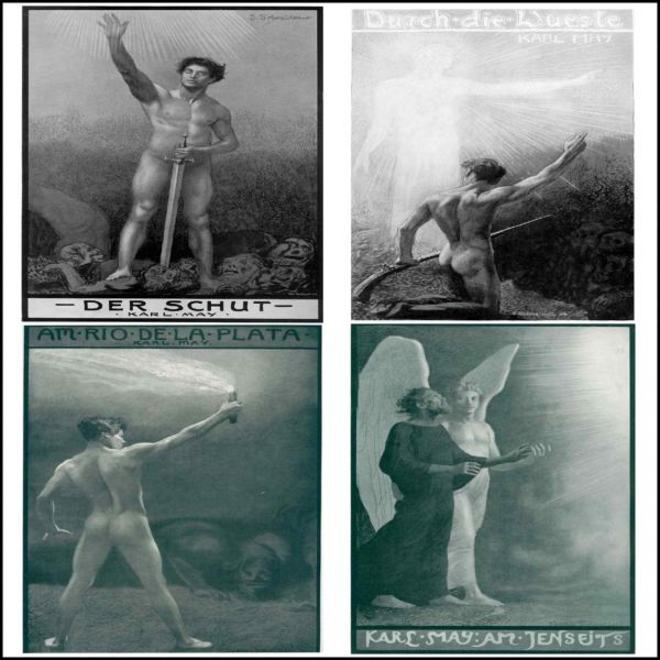 4 Karl May Bestseller: Der Schut-Durch die Wüste-Am Rio de la Plata-Am Jenseits.