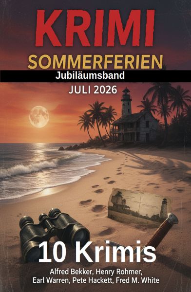 Krimi Sommerferien Jubiläumsband Juli 2026: 10 Krimis
