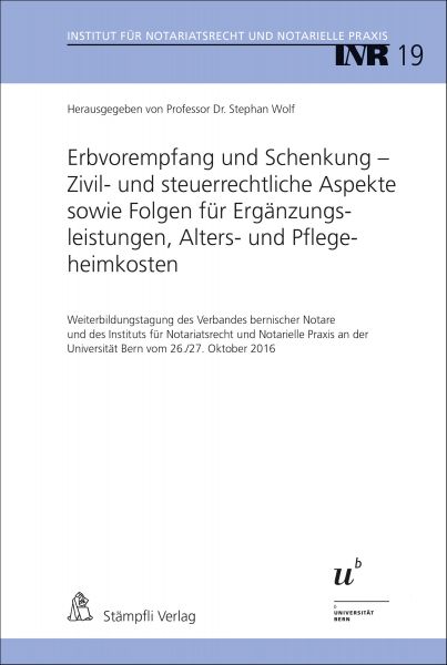 Erbvorempfang und Schenkung - Zivil- und steuerrechtliche Aspekte sowie Folgen für Ergänzungsleistun