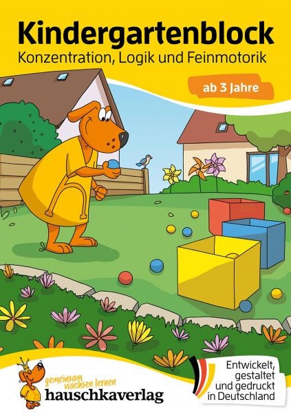 Kindergartenblock ab 3 Jahre – Konzentration, Logik, Feinmotorik