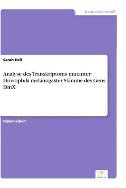 Analyse des Transkriptoms mutanter Drosophila melanogaster Stämme des Gens DmX