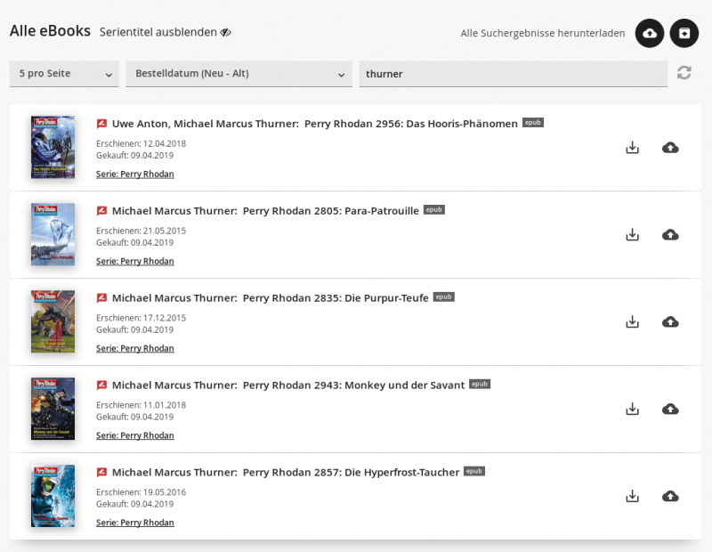 Upload oder Download filtern