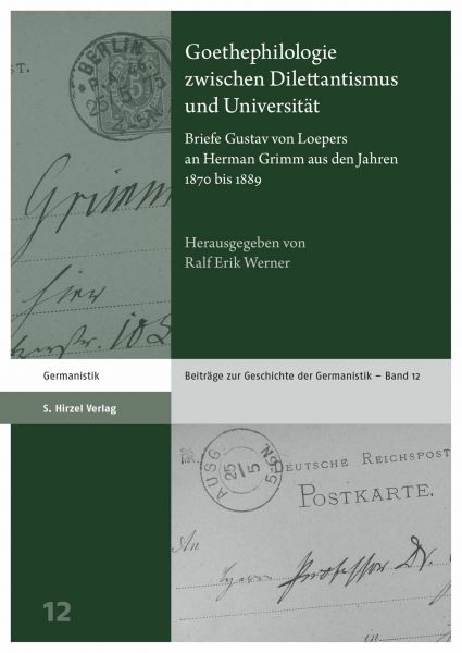 Goethephilologie zwischen Dilettantismus und Universität