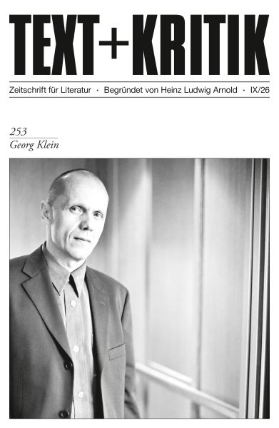 TEXT + KRITIK 253 - Georg Klein