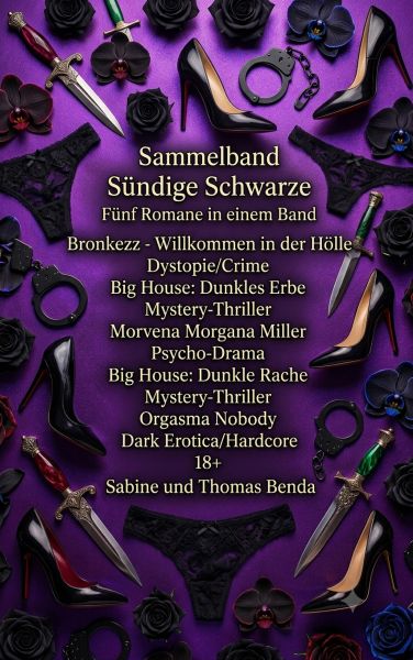Sammelband Sündige Schwarze - Fünf Romane in einem Band