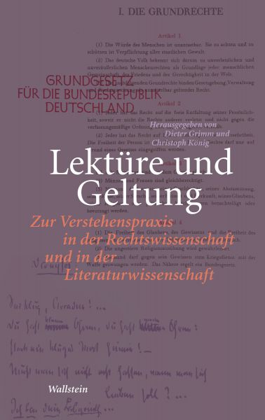 Lektüre und Geltung